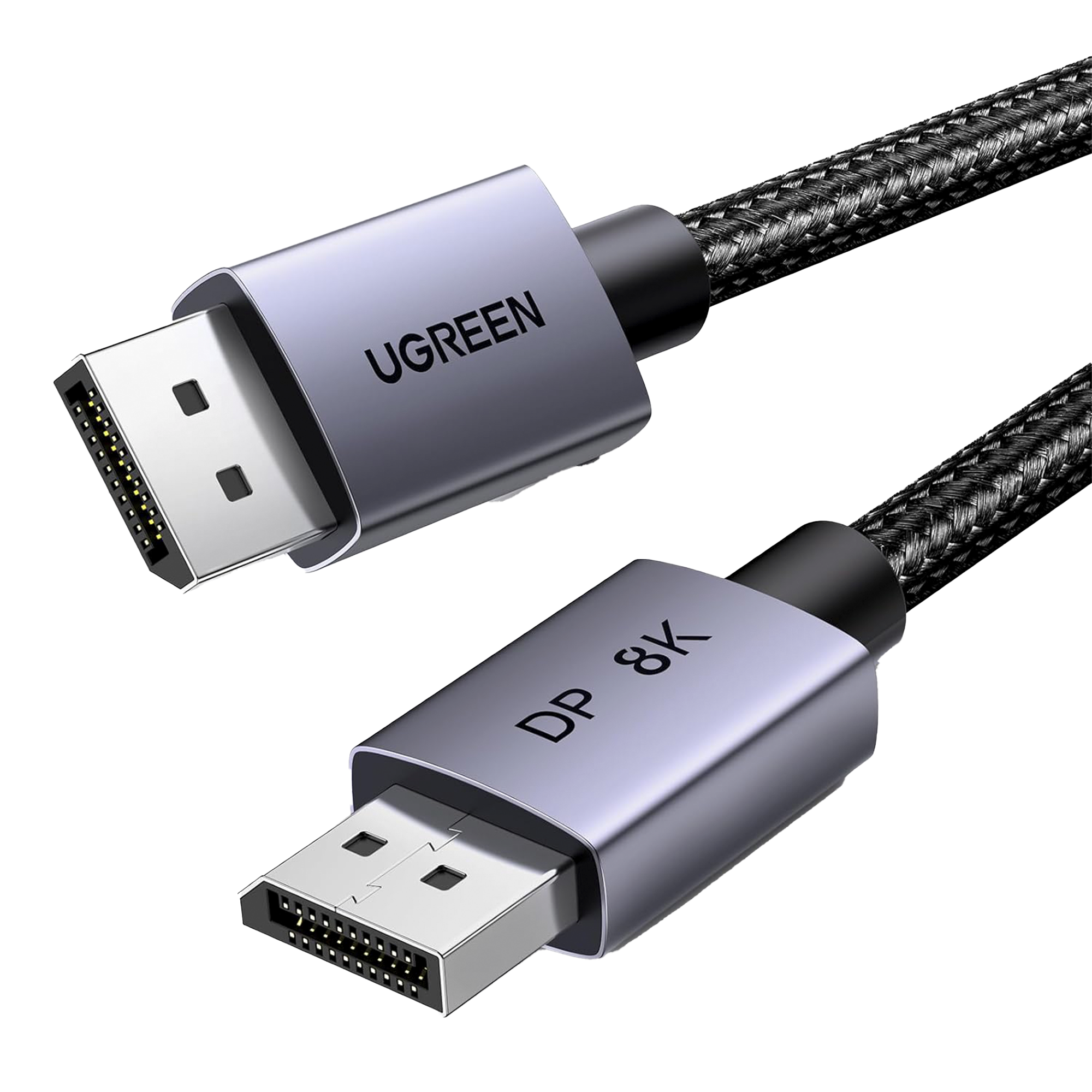 Cable DisplayPort 1.4 | 1 metro | Resolución 8K@60Hz | Blindaje interno Múltiple | 3D/HDR+/HDCP | 32.4 Gbps | FreeSync G-Sync | Certificado VESA | Núcleo de Cobre Estañado | Malla de Nylon | Carcasa de Aluminio. Cable DisplayPort 1.4 | 1 metro | Resolución 8K@60Hz | Blindaje interno Múltiple | 3D/HDR+/HDCP | 32.4 Gbps | FreeSync G-Sync | Certificado VESA | Núcleo de Cobre Estañado | Malla de Nylon | Carcasa de Aluminio.